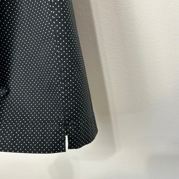 Talbots Capri Polka Dot Black White Pants 14 Women Polka Dots Classic Side Zip - Picture 3 of 10